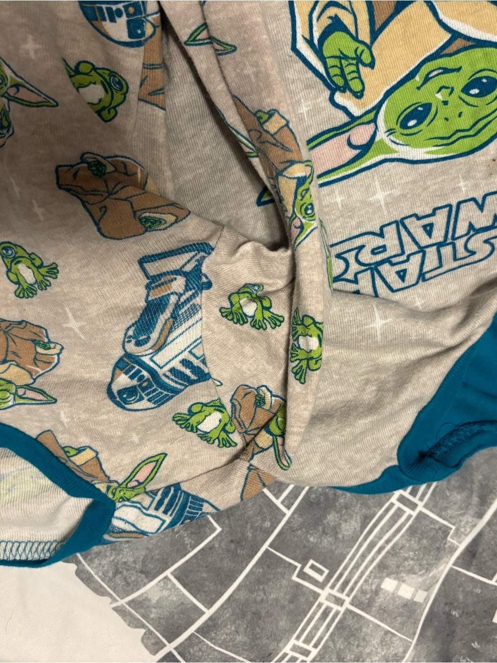 Kids Pajama Bundle - Size 8 - Wars Kids Pajama Set Blue Gray and R2-D2 - Picture 3 of 5